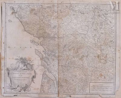 an old map of the state of massachusetts with a bird perched on it