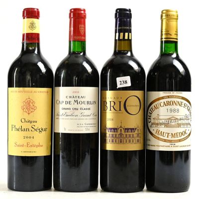 4 Btles dont 1 Btle BRIO DE CANTENAC BROWN en 2008, 1 Btle C… - Photo 1