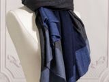 a close up of a scarf on a mannequin head
