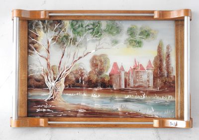 une photo d'un tableau accroché au mur