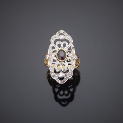 an antique diamond and gold ring