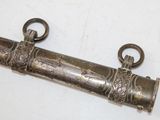 a metal object that is on a table