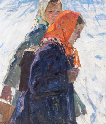 Nikolaï NOVIKOV (1922 - 2013) Les écolières, 1959