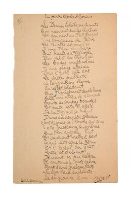 un morceau de papier sur lequel on peut écrire