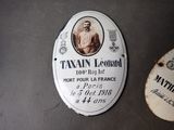 a plaque that has a picture of a man on it