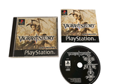 sony playstation game disc with a picture of a woman holding a sword