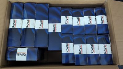 a lot of boxes of books in a cardboard box