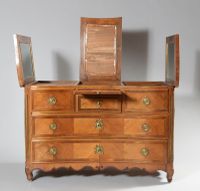 Commode coiffeuse en placage et marqueterie de filets ouvran… (photo 2)