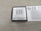 a box with a barcode on it sitting on a table