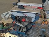 a table with tools on it in a garage
