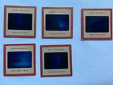 six polaroid photographs of a polaroid camera with a polaroid lens