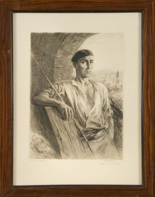 Raoul SERRES (1881-1971) Migeltcho, paysan basque