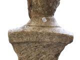 marble bust of a man on a white background