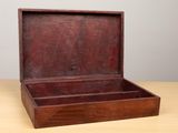 a wooden box that is sitting on a table
