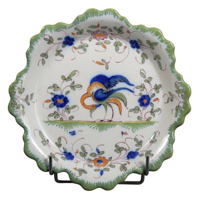 RIBET & BONNASSIES, Martres Tolosane - ASSIETTE en faïence à… - Photo 1