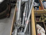 many different types of pipes and pipes in a warehouse