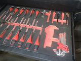 many tools in the drawer of a tool box