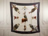 an image of a scarf hanging on a wall in a room