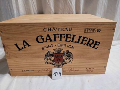 6 bouteilles CHÂTEAU LA GAFFELIERE 2008 1° GCC SAINT EMILION…