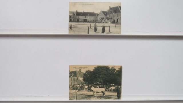 Chénérailles : Lot de 2cpa. Petits grignotages sur celle du Champ...