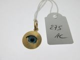une image représentant une étiquette sur laquelle figure un petit œil maléfique