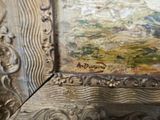 a picture of a painting on the wall of a room