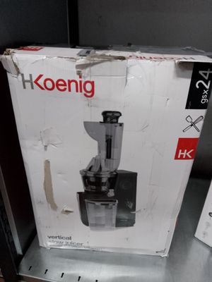 une boîte sur laquelle est représenté un extracteur de jus