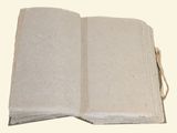 an open book that is sitting on a table