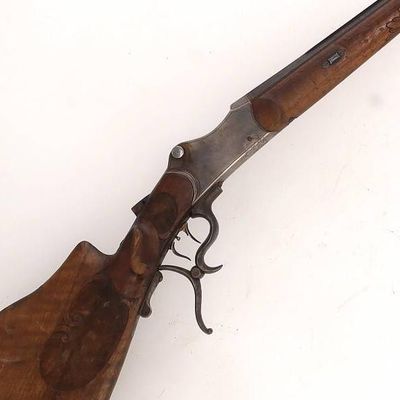 Carabine de tir système Martini, calibre 8 mm. Canon à pans,…
