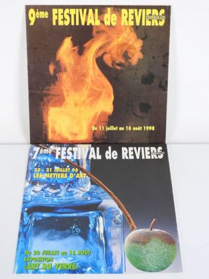 Ensemble de 2 plaquettes réalisées à l'occasion des expositi…