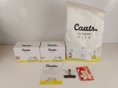 Lot de 6 - CAATS - Alimentation complète croquettes et pâtée…