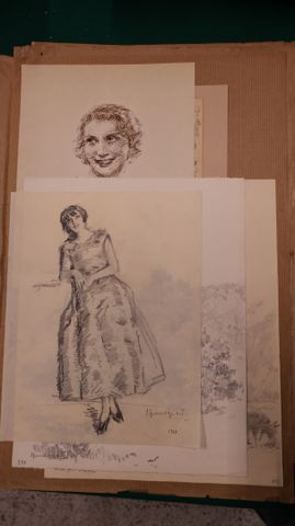 Lucien Henri GRANDGERARD (1880-1970). Pochette numérotée contenan...
