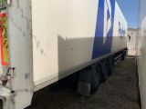 a truck that is parked on the side of the road