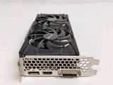 a close up of a video card on a white surface