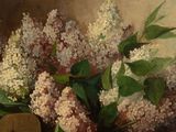 a painting of a bunch of flowers in a vase