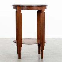Table d'appoint haute, en bois sculpté, style Art déco, vers… (photo 6)