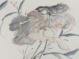 une aquarelle représentant une fleur dans un vase