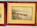 three framed pictures of a man on a horse and a man on a horse