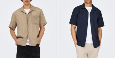 deux hommes debout l'un à côté de l'autre, vêtus d'une chemise et d'un pantalon