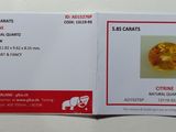 a card with a picture of a yellow diamond on it