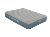 the air mattress is inflatable and has a built in pump