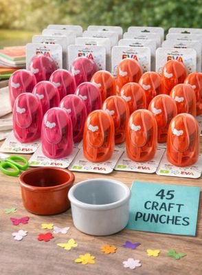 plein de perforatrices artisanales posées sur une table