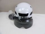 a helmet that is sitting on top of a table