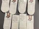 six pairs of women ' s white socks with white lace on them