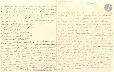une vieille lettre manuscrite d'un homme qui écrit sur un morceau de papier