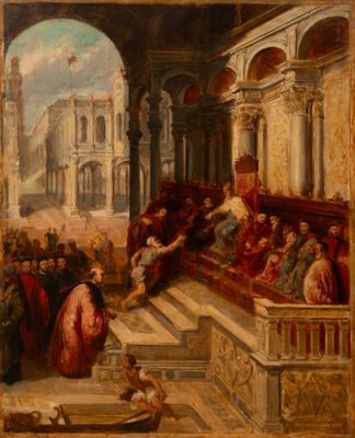 Ecole du XIXe siècle d'après TINTORET. - Photo 1