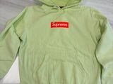 supreme box logo green hoodie