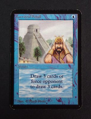 a close up of a card with a picture of a man in front of a pyramid