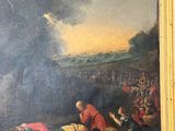 painting of a painting of a group of people in a field