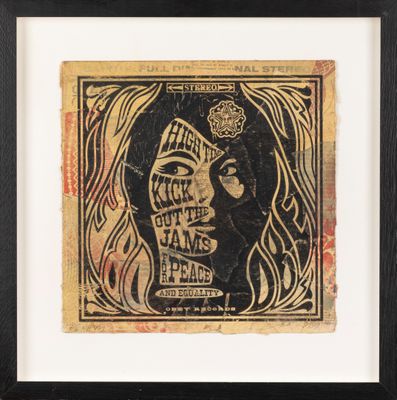 an image of a framed picture of a woman with a crown on her head